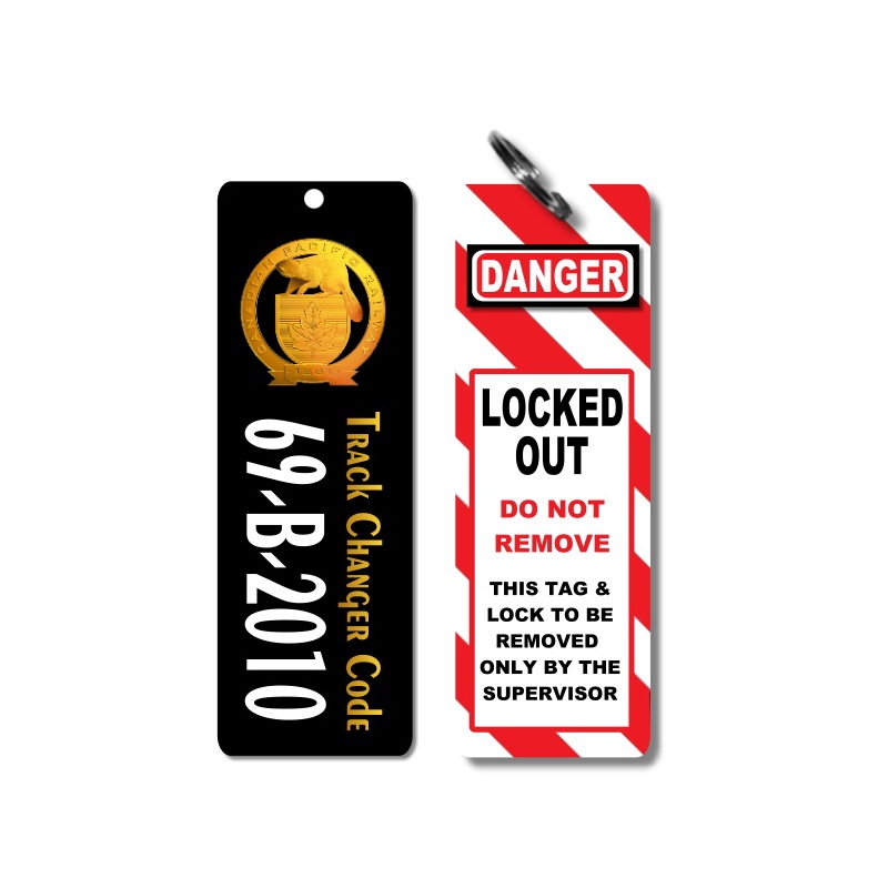 Étiquette industrielle pour porte-clés