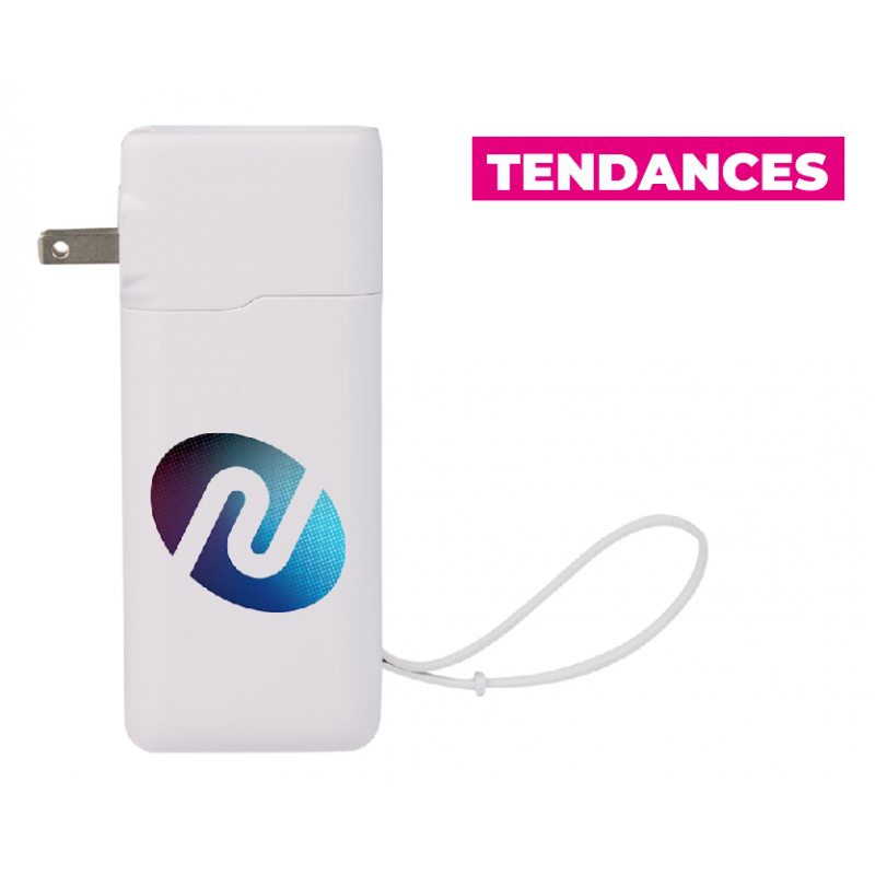 Banque d'alimentation 10000 mAh avec prise secteur