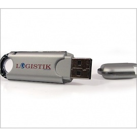 Clé USB avec bordure de chrome