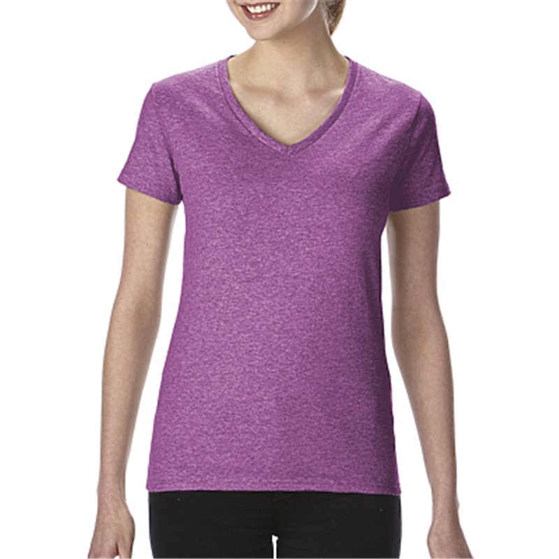 T-shirt GILDAN® Col en V Femme 100 % coton de 8.8 oz