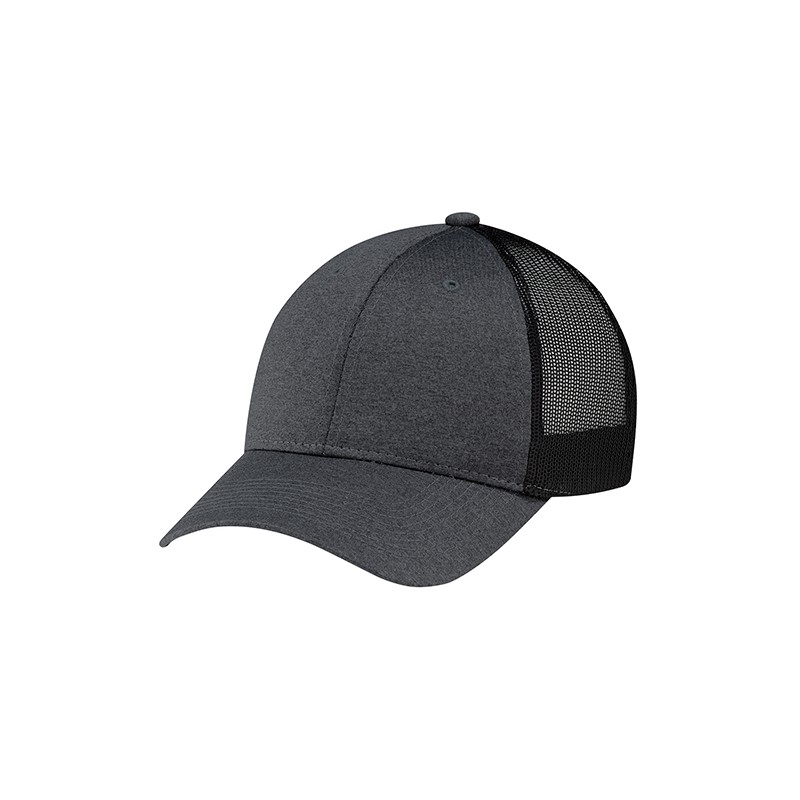 Casquette polyester chiné, filet nylon souple