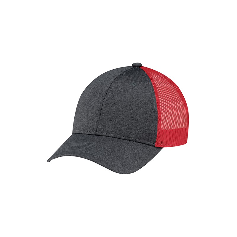 Casquette polyester chiné, filet nylon souple