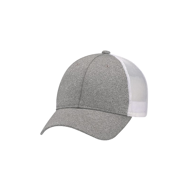 Casquette polyester chiné, filet nylon souple